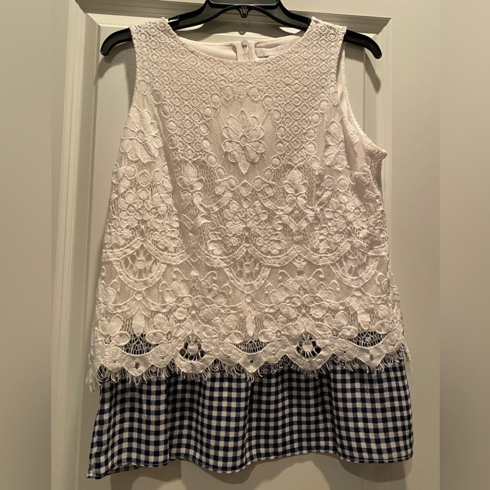 Charter club white lace top